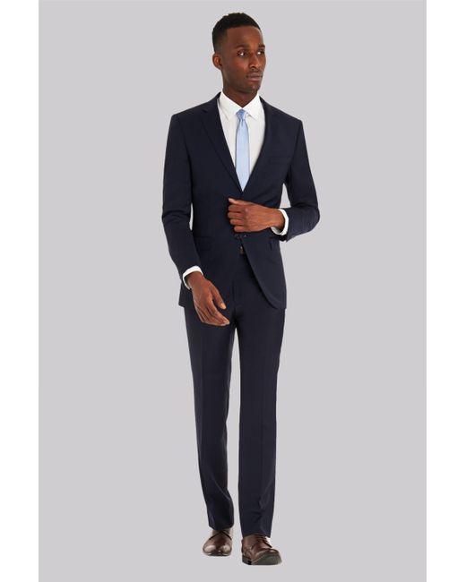 DKNY Slim Fit Panama Blue Suit for men