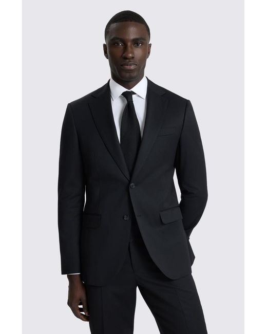 Moss performance slim Blue Slim Fit Performance Suit Jacket for men