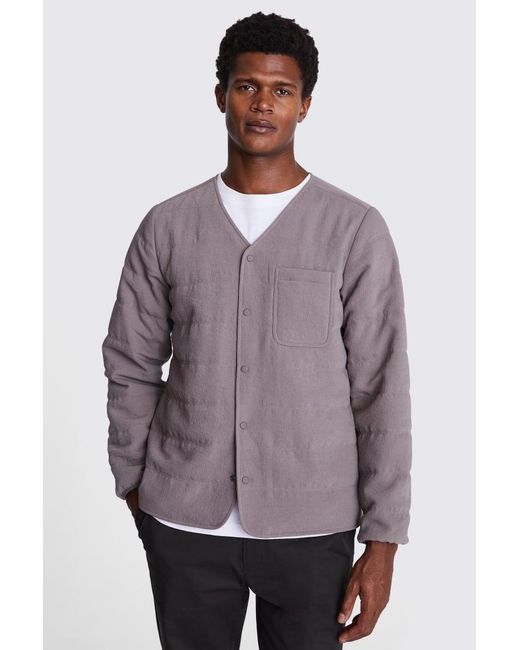 Moss Bros Purple Taupe Liner Jacket for men