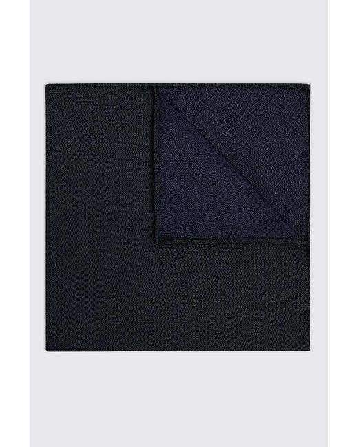 Silk semi plain Blue Silk Semi-Plain Pocket Square for men