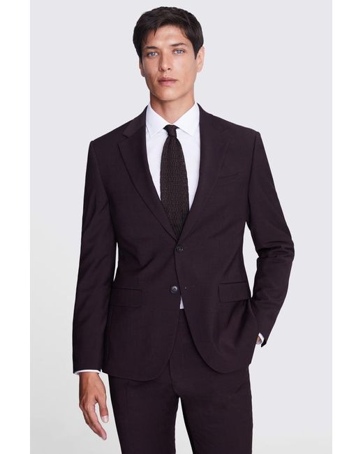 DKNY Blue Slim Fit Claret Suit Jacket for men