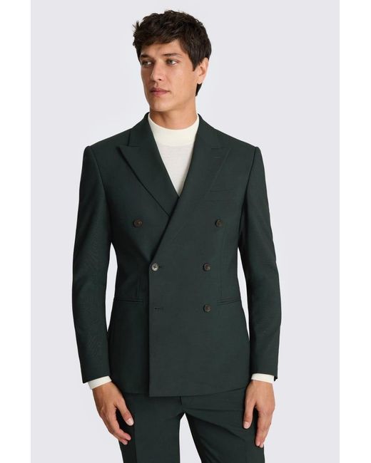 DKNY Green Slim Fit Dark Suit Jacket for men