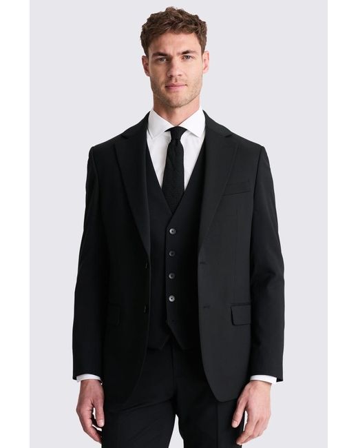 Ted Baker Black Tailored Fit Twill Suit Jacket for men