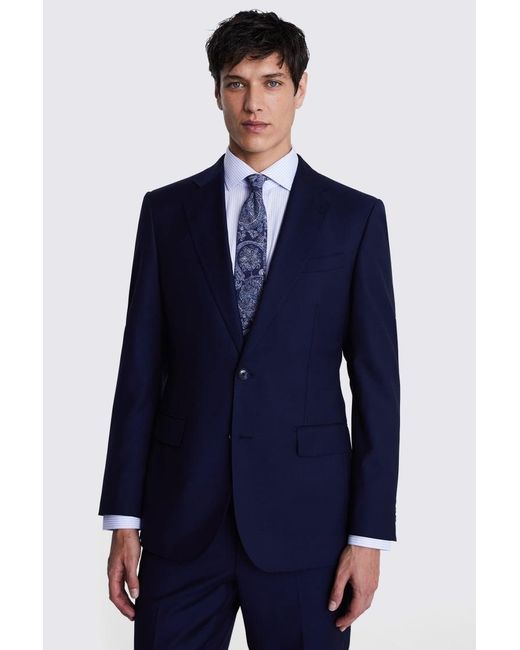 Zegna Blue Italian Tailored Fit Suit Jacket for men
