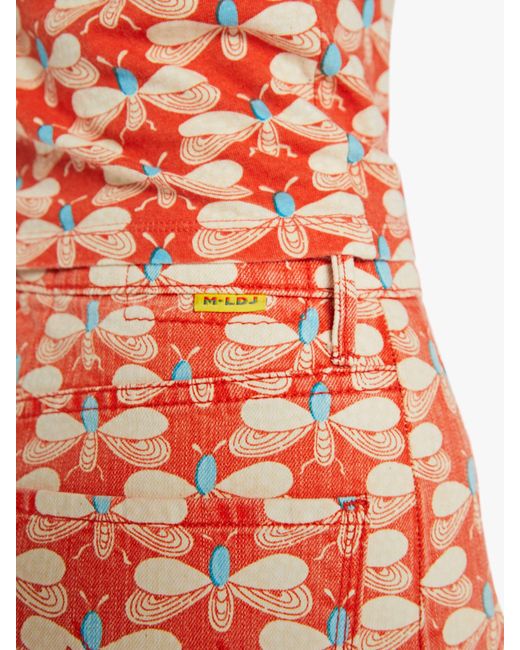 Mother White La Doublej X The Half-Pipe Ankle Pull My Petaltail Pants