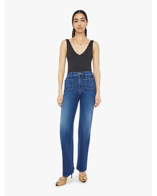 Mother Blue The Patch Pocket Rambler Zip Sneak These Boots Are Made For Walkin' Jeans