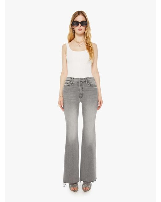 Mother White The Doozy Sneak Fray Catch Me Outside Jeans