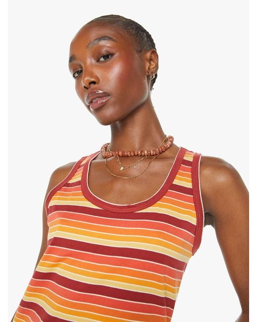 Mother Orange The Swing Tank Top Dress Fire