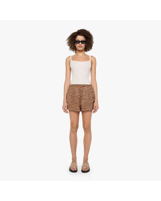 Natalie Martin Natural Jasper Shorts Grande Polka Dot & Tan