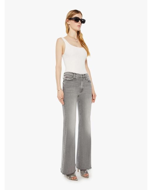 Mother White The Doozy Sneak Fray Catch Me Outside Jeans