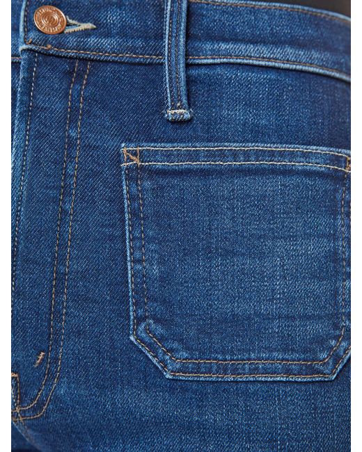 Mother Blue The Patch Pocket Rambler Zip Sneak These Boots Are Made For Walkin' Jeans