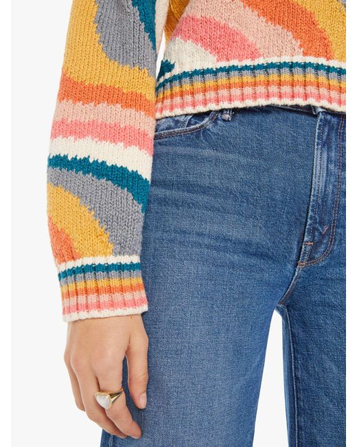 Mother Blue The Itsy Crop Jumper Hypnotize Me Sweater