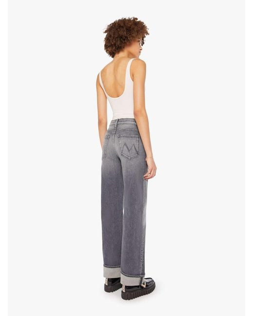 Mother White The Dodger Skimp Cuff Moshpit Memories Jeans