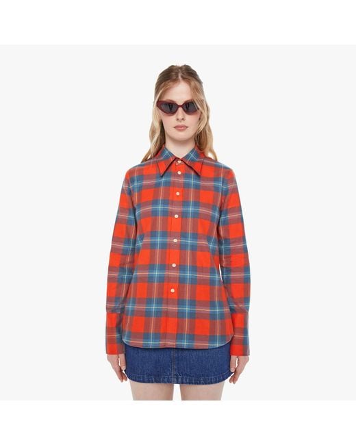 Mother Red Chloe Fineman X The Mayday Checked