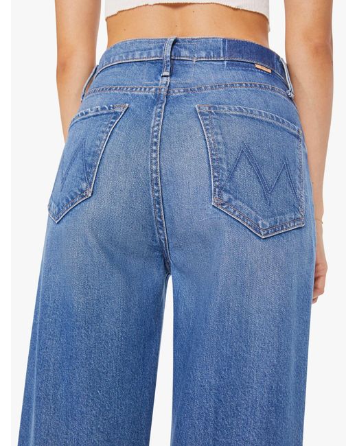 Mother Blue High Waisted Tunnel Vision Sneak Field Trip Jeans