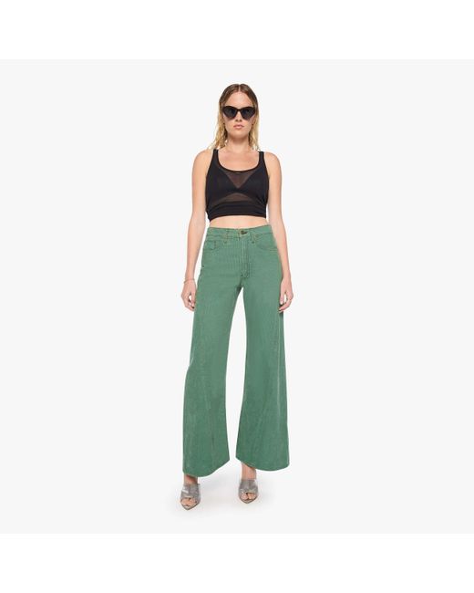 Mother Green Snacks! The Lemon Twist Sneak Dark Ivy Pants