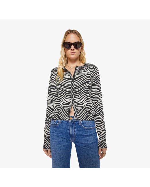 SPRWMN Blue Baby Cardigan Zebra Shirt