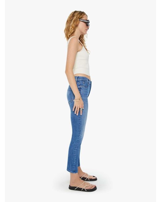 Mother Blue The Mid Rise Dazzler Crop Different Strokes Jeans