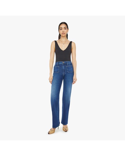 Mother Blue The Patch Pocket Rambler Zip Sneak These Boots Are Made For Walkin' Jeans
