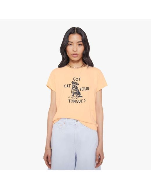 Mother Blue The Boxy Goodie Cat Got Your Tongue? T-Shirt