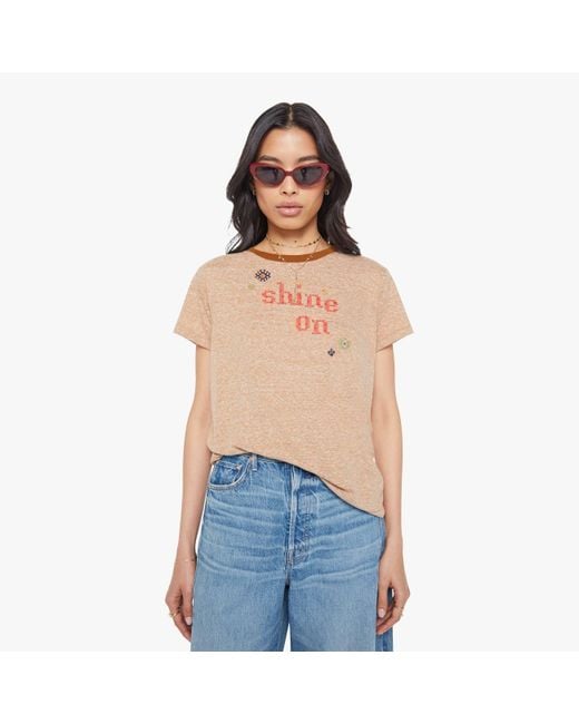 Mother Blue The Boxy Goodie Shine On T-Shirt