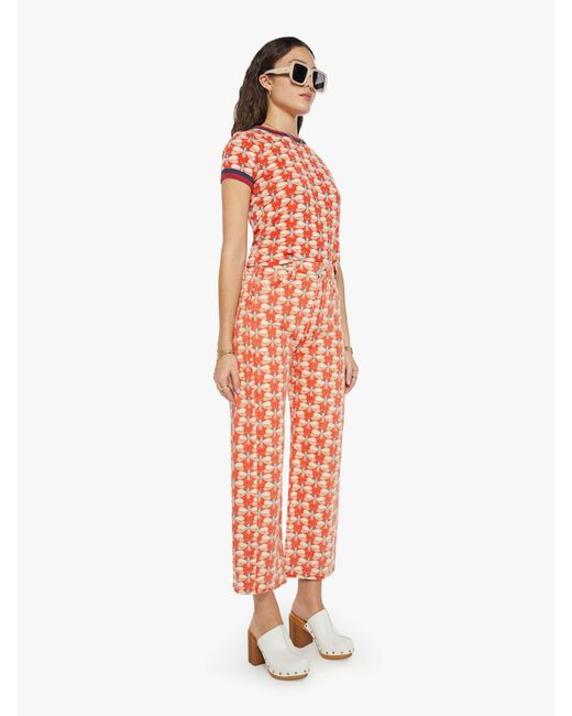 Mother White La Doublej X The Half-Pipe Ankle Pull My Petaltail Pants