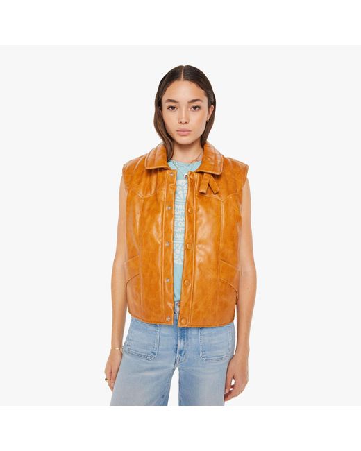 Mother Orange The Huff And Puff Vest Detour Ahead Shirt