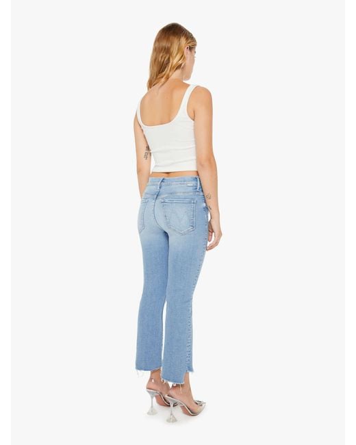 Mother Blue Petites The Lil' Insider Crop Step Fray Limited Edition Jeans