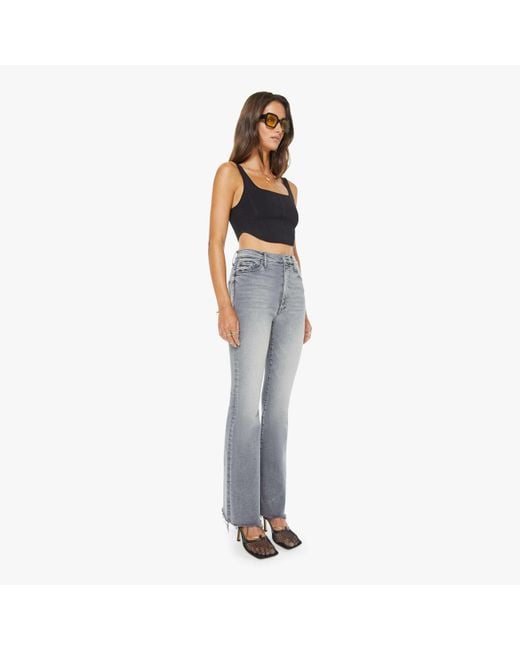 Mother White High Waisted Weekender Fray Catch Me Outside Jeans