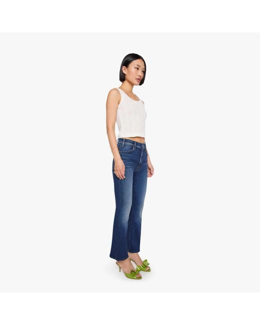 Mother Blue Petites The Lil Hustler Ankle Taking Chances Jeans