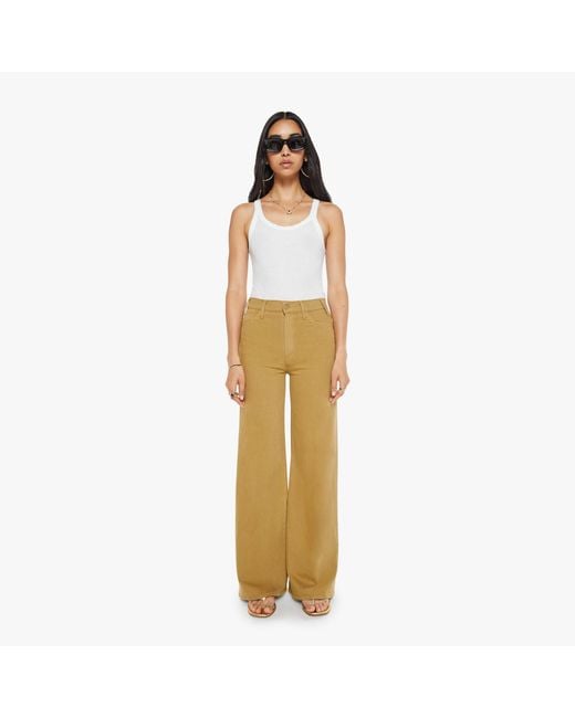 Mother Metallic The Hustler Roller Long Time Bronze Mist Jeans