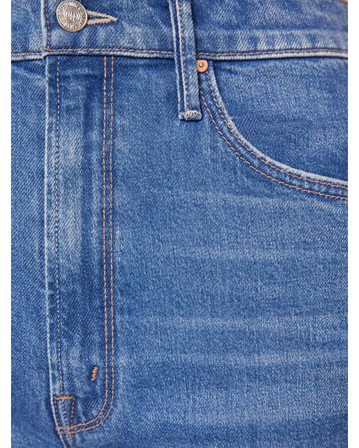 Mother Blue High Waisted Tunnel Vision Sneak Field Trip Jeans