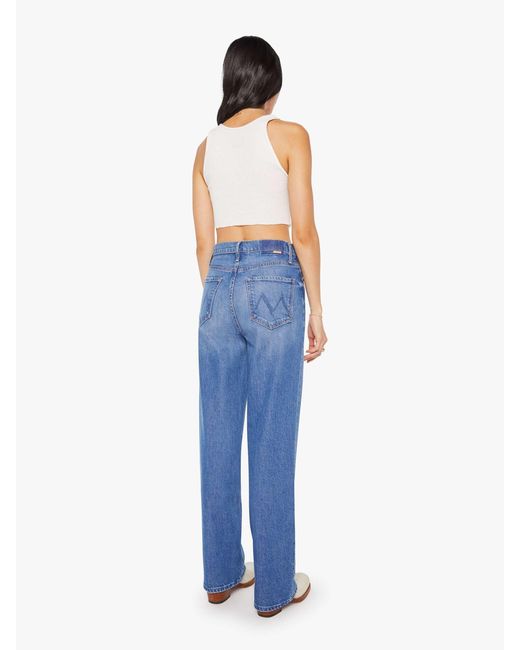 Mother Blue High Waisted Tunnel Vision Sneak Field Trip Jeans