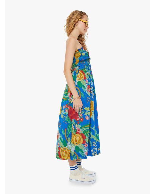 Mother Blue The Screeching Halter Dress Late Bloomer