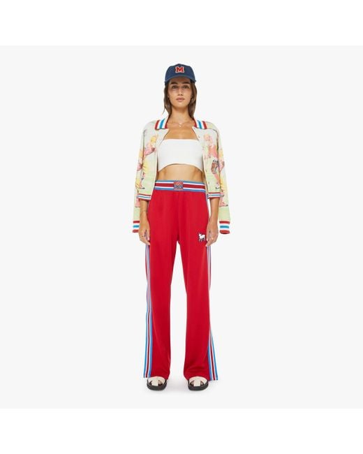 Mother Red The Sport Rib Personal Best Sneak Tango Pants
