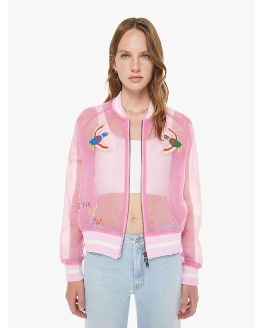 Mother The Mozzy Sight Unseen Jacket in Pink | Lyst