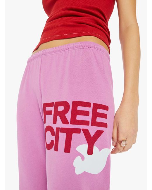 Freecity Red Large Sweatpant Pinklips Cherry