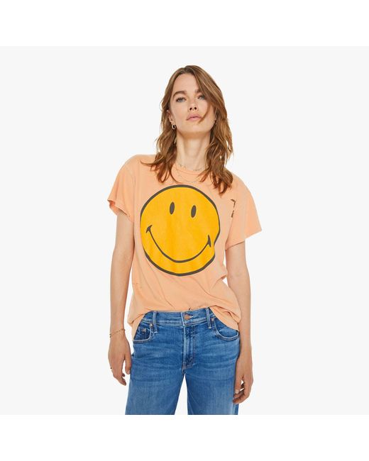 MadeWorn Orange Keep Smiling Peach Fuzz T-Shirt
