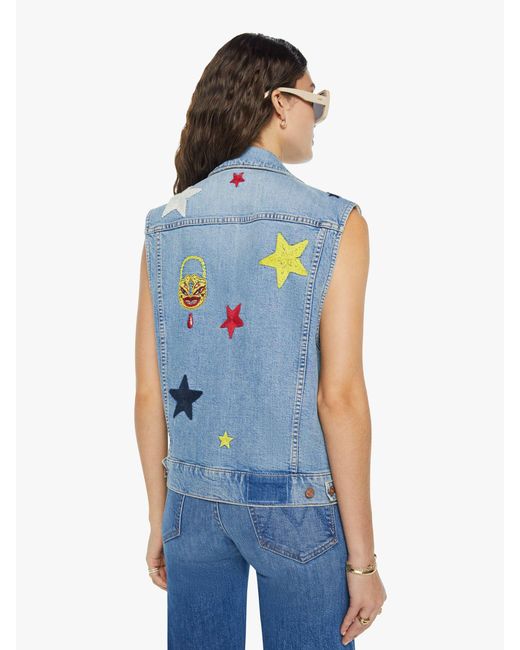 Mother Blue La Doublej X The Clean Armhole Drifter Vest Star Of Show Jacket