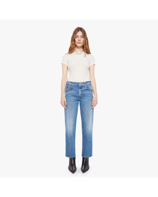 Mother Blue The Newbie Ankle Hokey Pokey Jeans