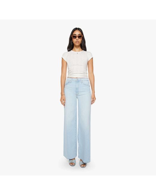 Mother Blue The Ditcher Roller Zip Skimp Shaken Not Stirred Jeans