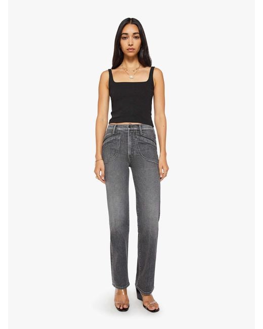 Mother Gray The Rambler Utility Sneak Dainty And Dangerous Jeans