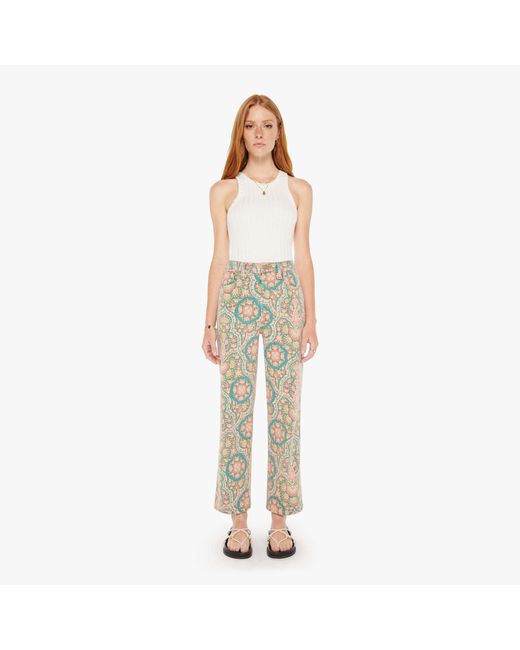 Mother Green The Rambler Zip Ankle Under The Rug Pants