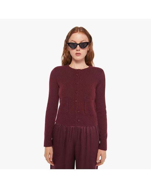 SABLYN Purple Emilia Cardigan Bordeaux Shirt