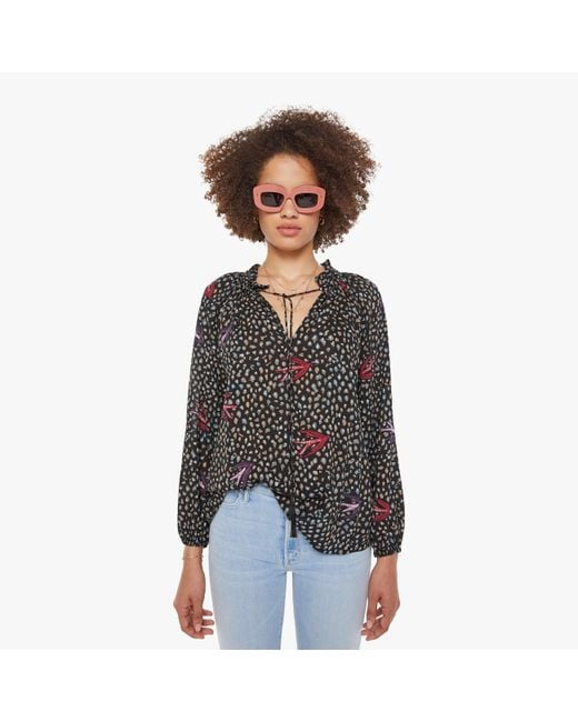 Natalie Martin White Penny Blouse Swallow Shirt