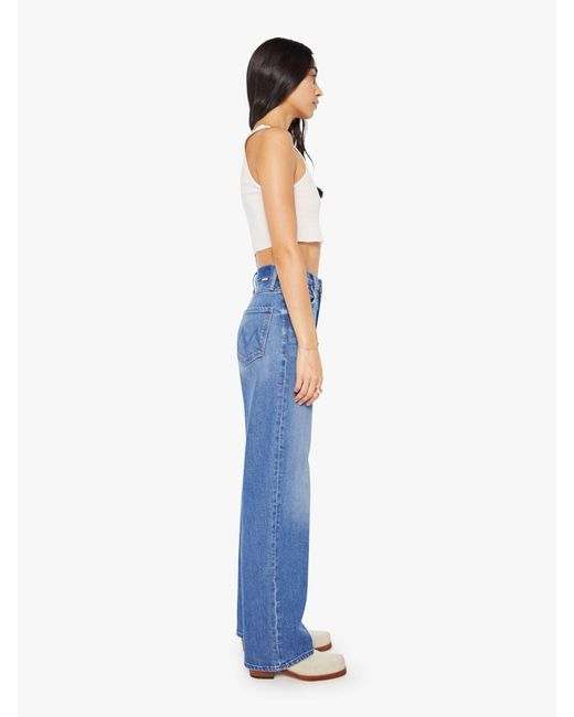 Mother Blue High Waisted Tunnel Vision Sneak Field Trip Jeans