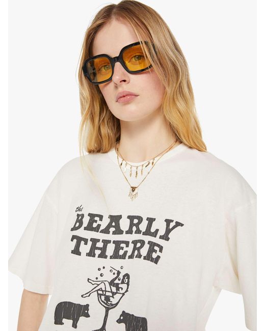 Mother White The Lowdown Bearly There T-Shirt