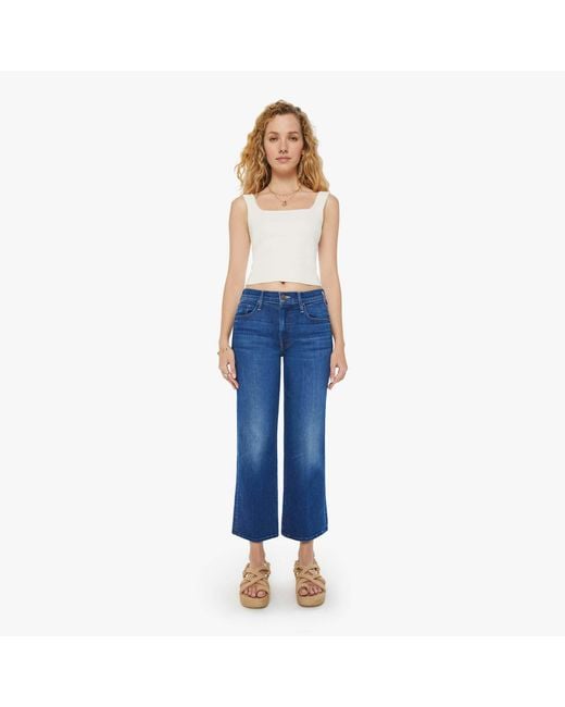 Mother Blue The Mid Rise Rambler Zip Ankle Coastal Colors Jeans