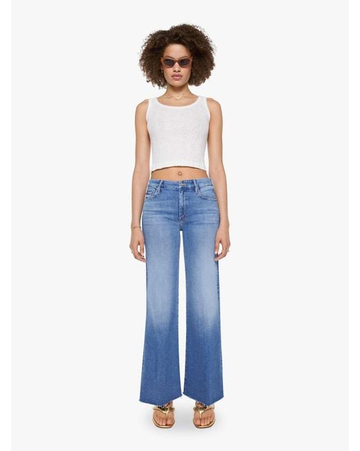 Mother Blue The Roller Fray Fan Favorite Jeans