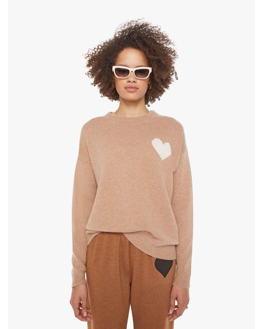 SPRWMN Natural Heart Logo Sweatshirt Almondine